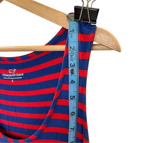 Vineyard Vines‎ Striped Scoop Neck High-Low Maxi Dress Size L - Picture 5 of 10